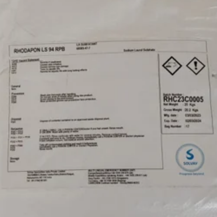 Sodium Lauryl Sulphate SLS Powder (Rhodapon LS 94 RPB) - Image 2